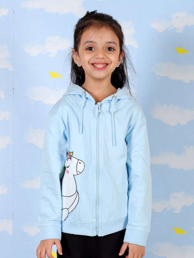 Buy The Mom Store Kids Unicorn Printed Hooded Sweatshirt Sweatshirts for Unisex Kids 25648042 Myntra