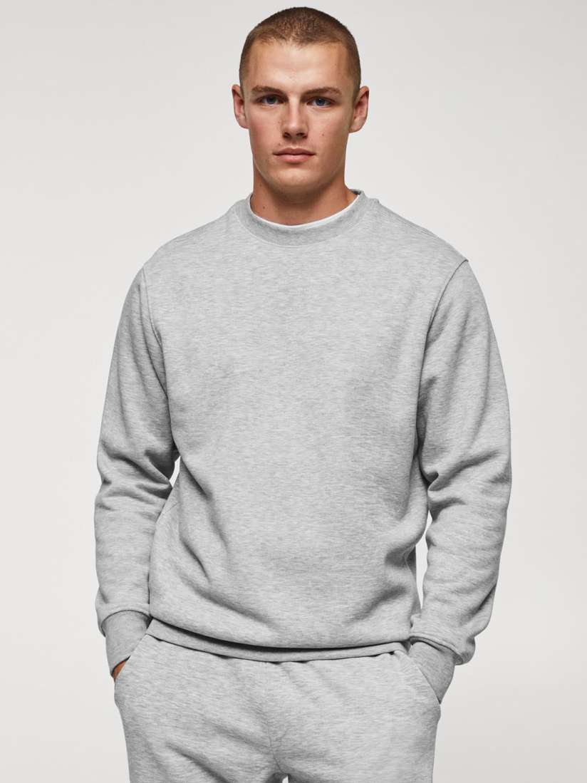 Buy MANGO MAN Round Neck Regular Fit Pullover Sweatshirt Sweatshirts for Men 25654482 Myntra