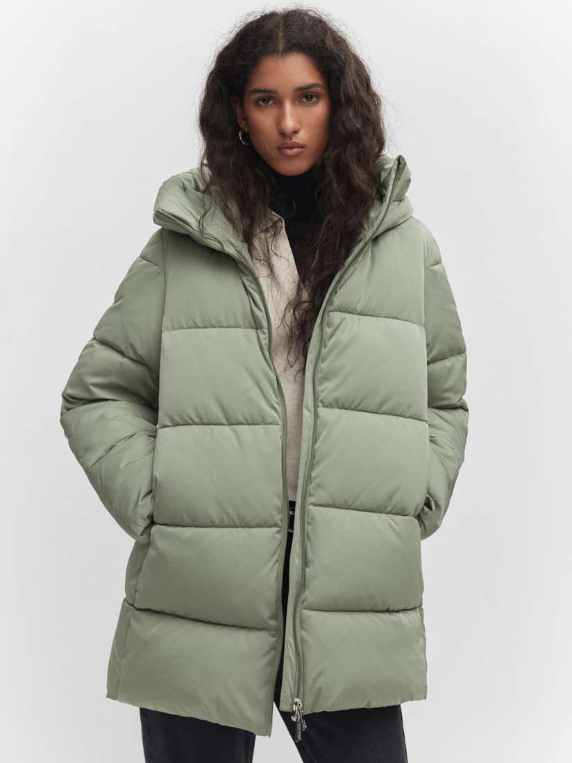 Buy MANGO Water Resistant Hooded Padded Jacket Jackets for Women 25654504 Myntra