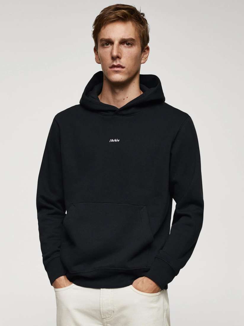 Mango man hoodie new arrivals