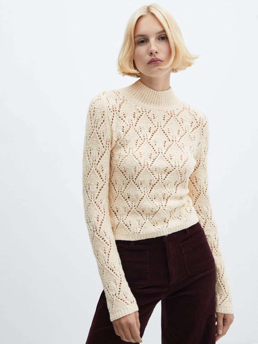 Mango open knit sweater store