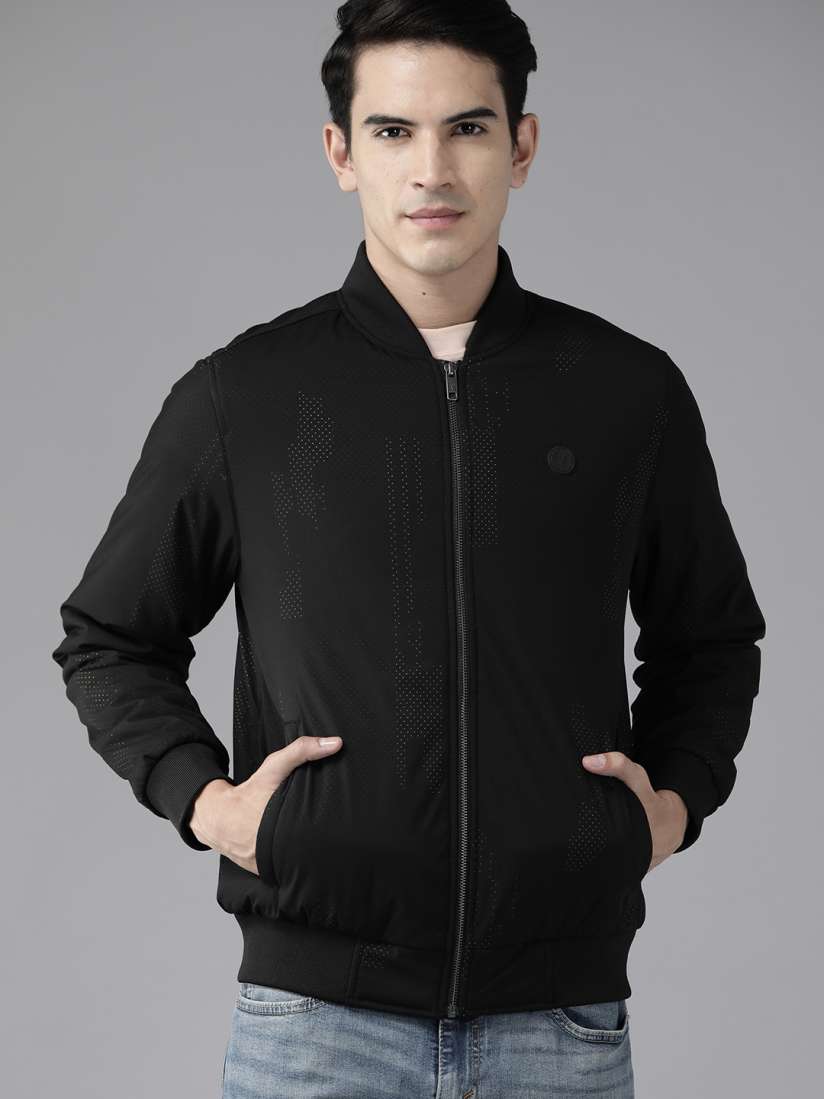 Buy Van Heusen Geometric Bomber Jacket Jackets for Men 25655332 Myntra