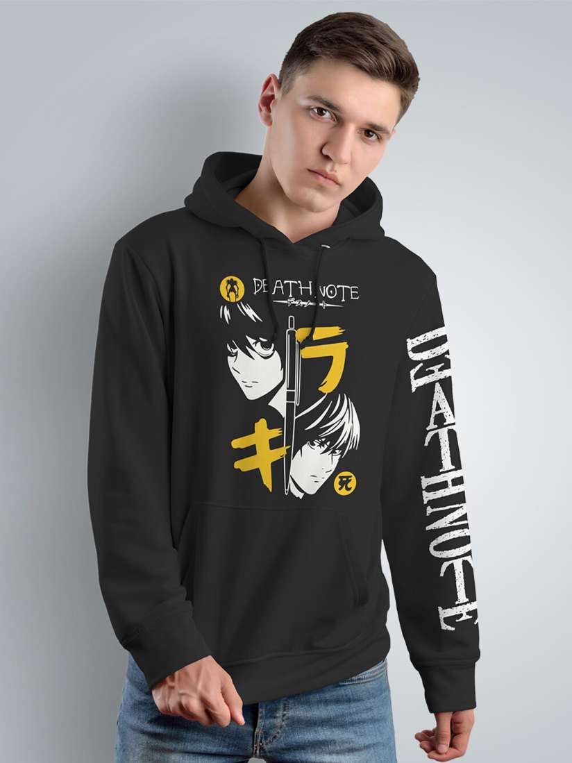 Buy Crazymonk Death Note Printed Anime Hooded Cotton Sweatshirt Sweatshirts for Men 25659770 Myntra