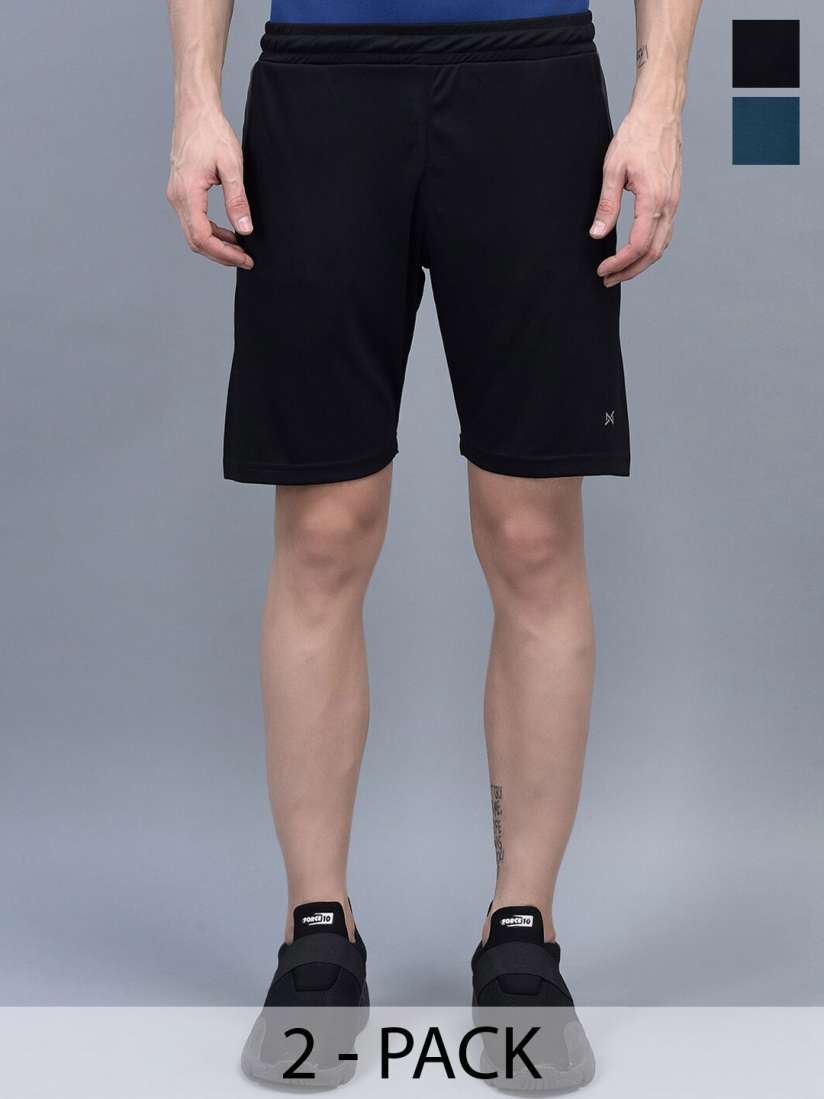 Buy Force NXT Men Self Design Pack of 2 Anti Viral Anti Odour Cool Sports Shorts Shorts for Men 25666782 Myntra