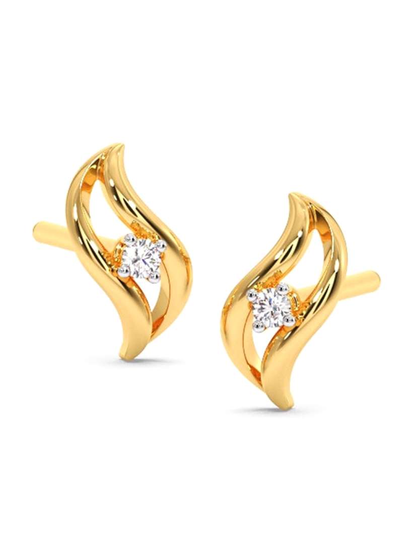 Buy CANDERE A KALYAN JEWELLERS COMPANY 18KT Gold Diamond Earrings 0.62gm Earrings Diamond for Women 25669070 Myntra