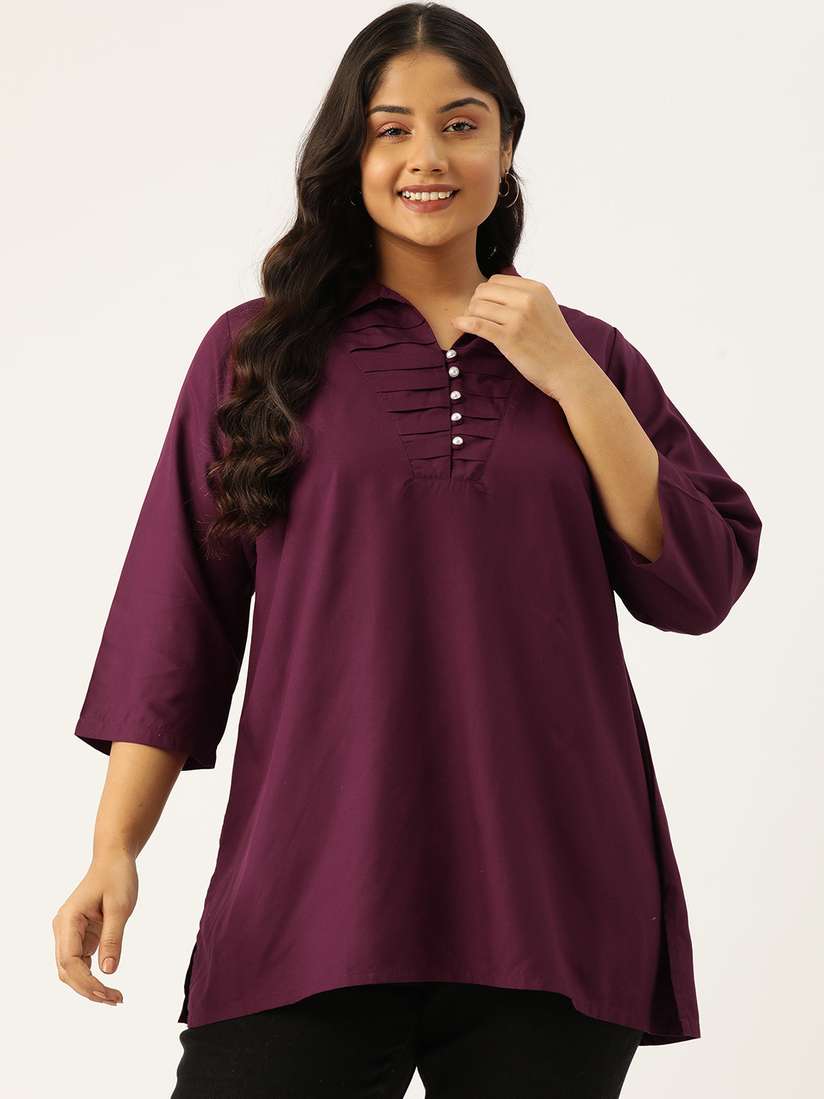 myntra plus size top