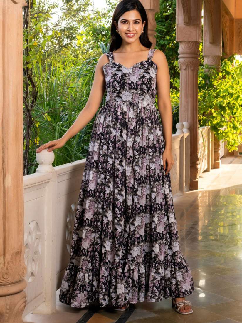 Myntra floral maxi dress deals
