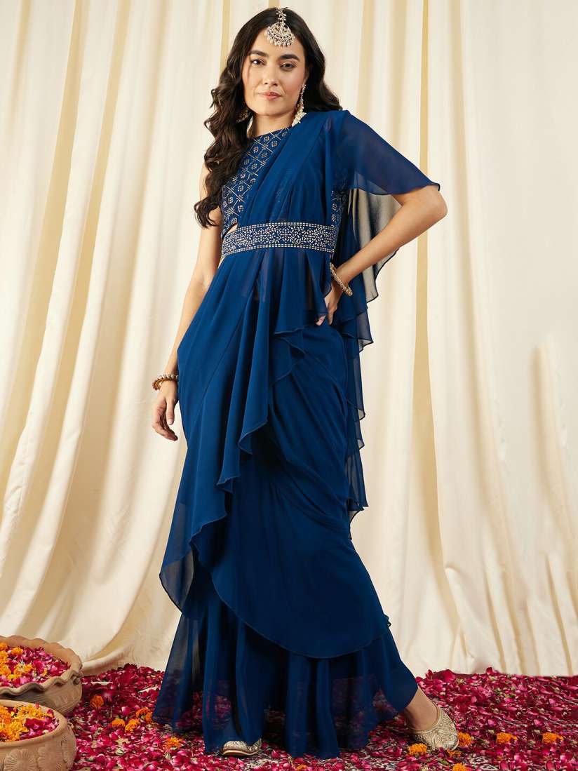 Saree gown myntra hotsell