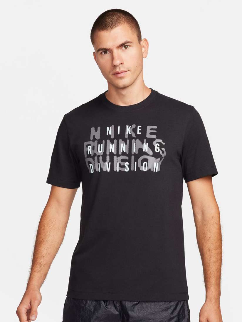 Buy Nike Dri Fit Running Division Printed Round Neck T shirts Tshirts for Men 25683480 Myntra