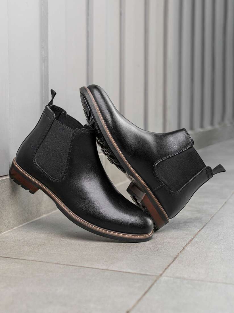 Buy Red Tape Men Mid Top Blocked Chelsea Boots Boots for Men 25684162 Myntra