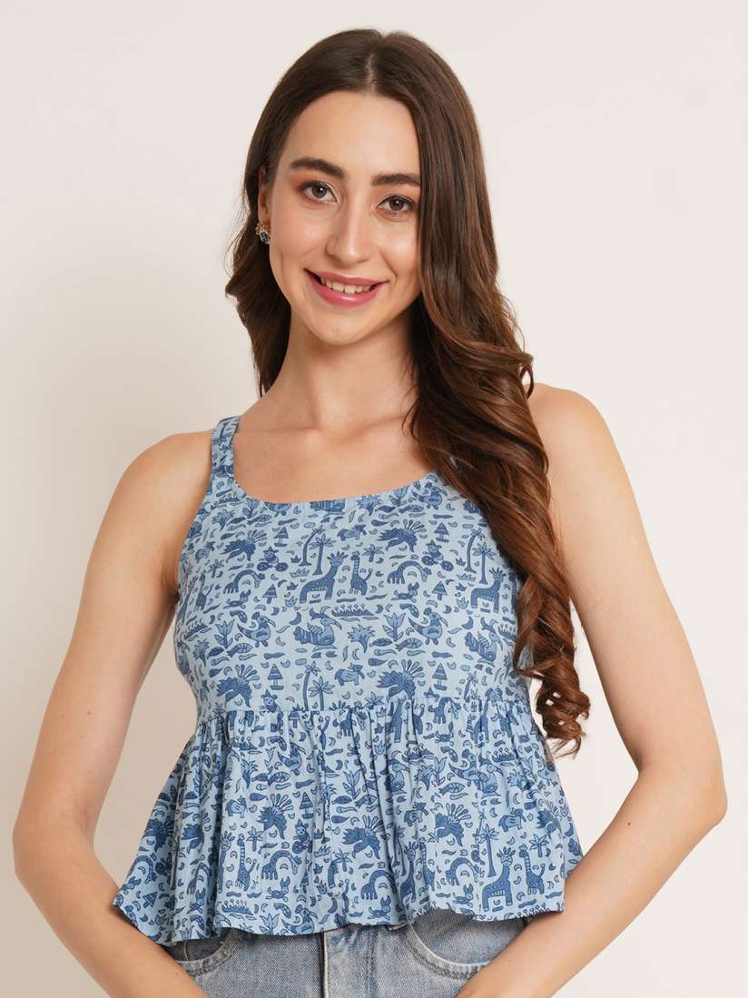 Peplum tops myntra discount