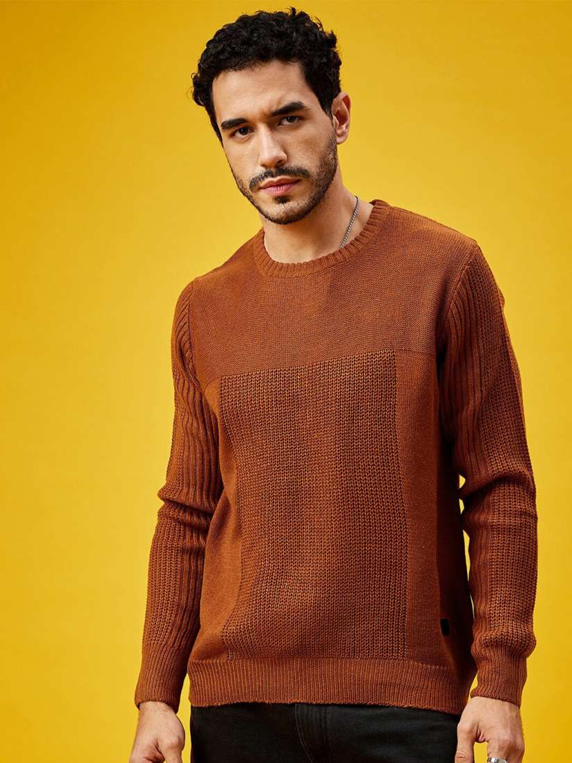 Copper colored sweater top