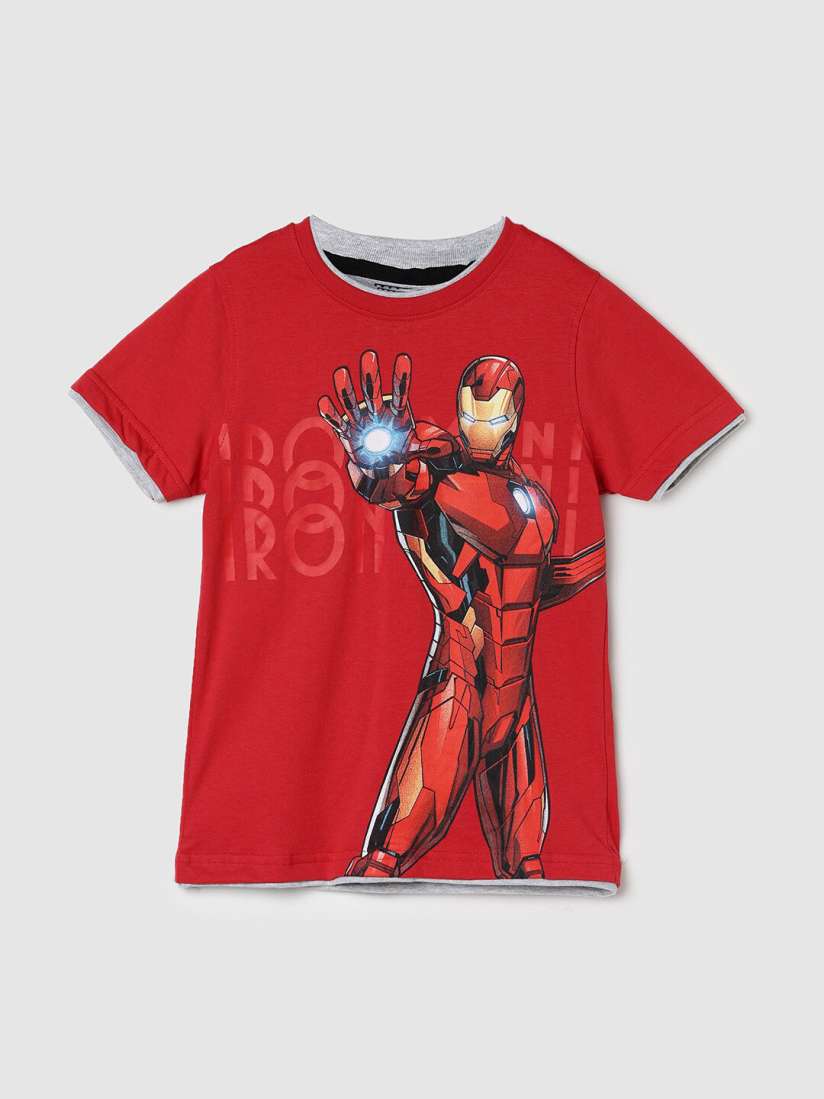 Buy max Boys Iron Man Printed Pure Cotton T shirt Tshirts for Boys 25692232 Myntra