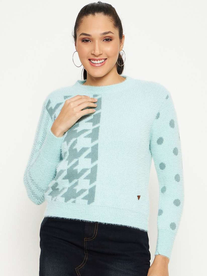Buy Duke Geometric Printed Pullover Sweater Sweaters for Women 25692490 Myntra