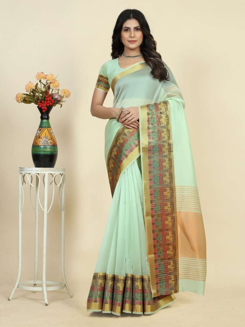 Organza kanjeevaram sarees discount