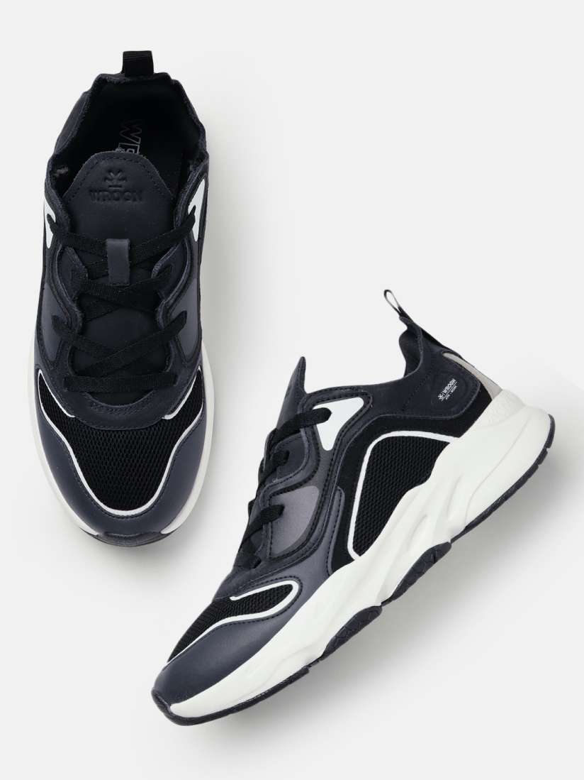 Wrogn black shoes outlet