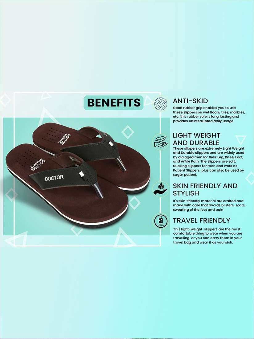 Buy DOCTOR EXTRA SOFT Men Orthopedic Non Slip Thong Flip Flops Flip Flops for Men 25702722 Myntra