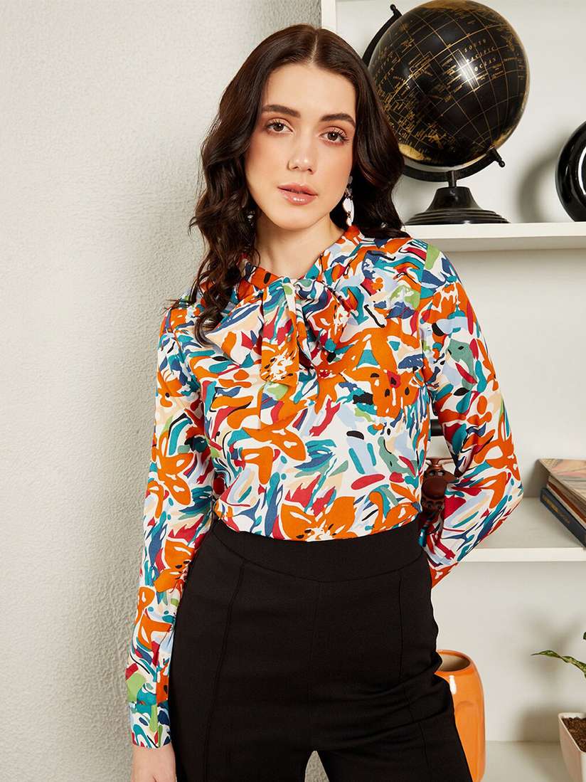 floral formal tops