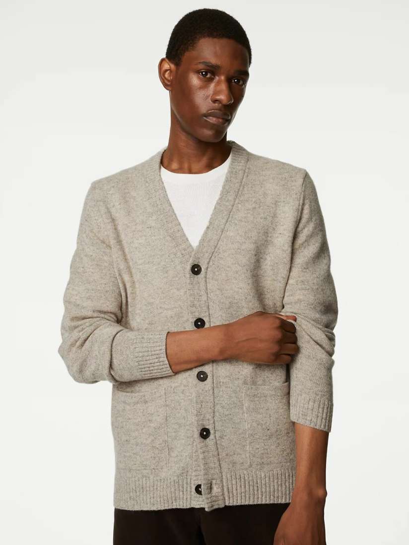 Buy Marks Spencer V Neck Woollen Cardigan Sweater Sweaters for Men 25703218 Myntra