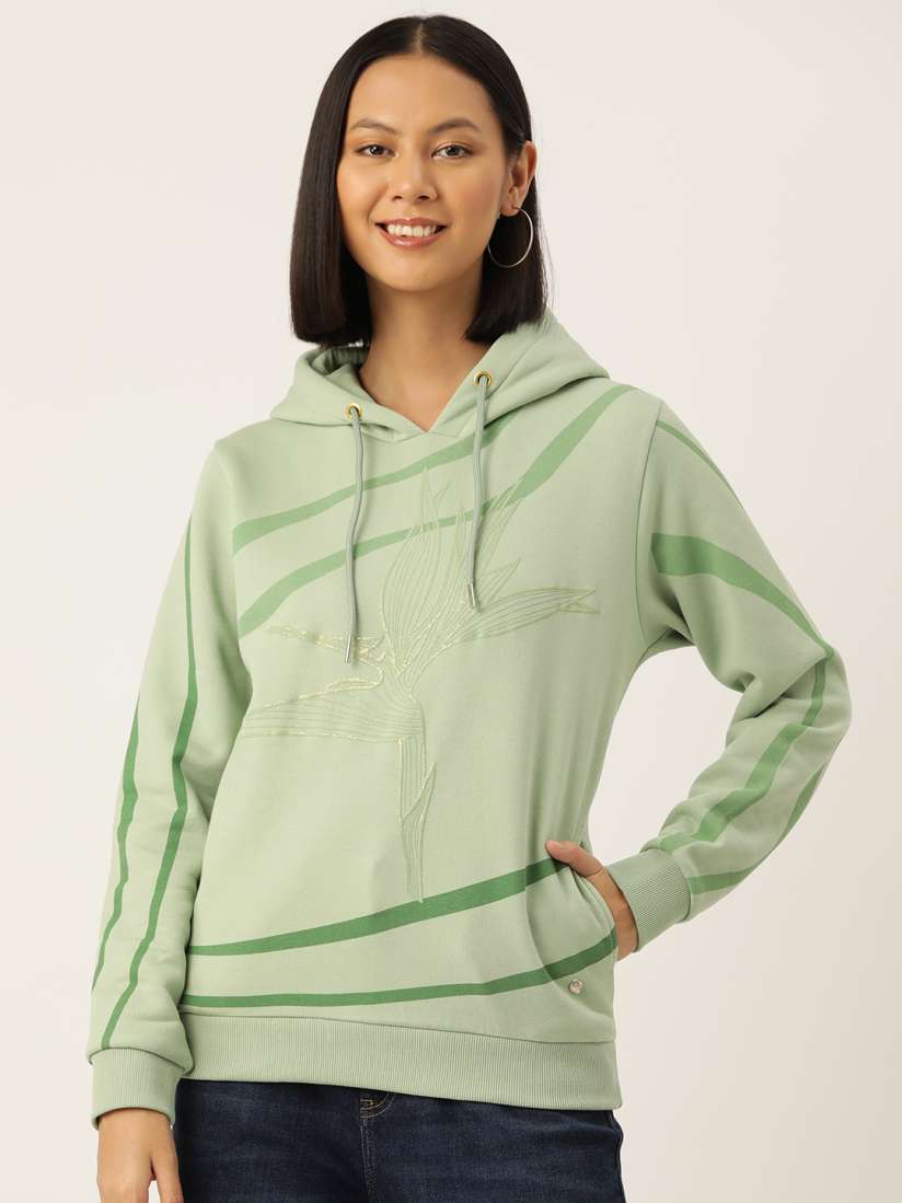 Buy Monte Carlo Women Printed Hooded Sweatshirt Sweatshirts for Women 25706068 Myntra