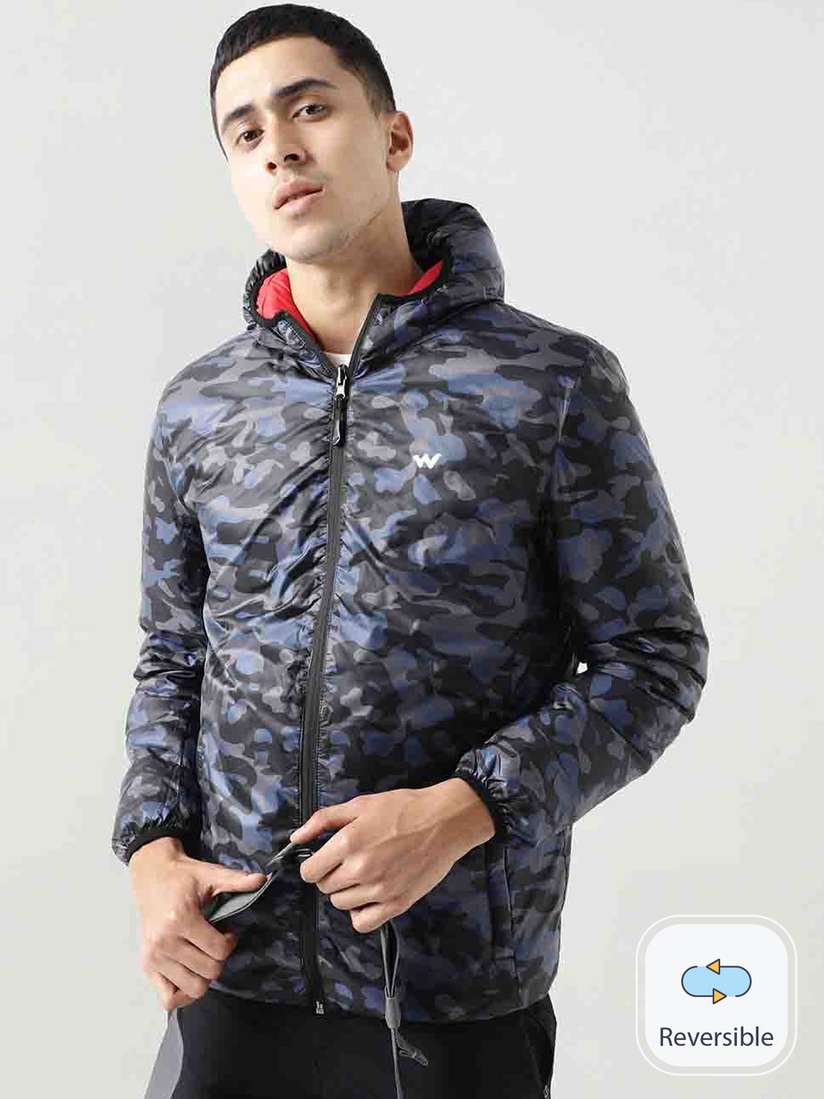 Longline Camo Jacket Wildcraft Men Beige Camouflage Insulator