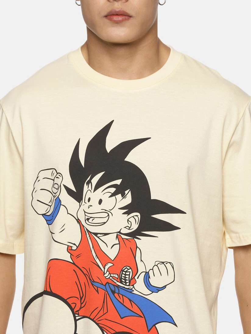 Buy Fans Army Dragon Ball Z Goku Printed Oversized Pure Cotton T 