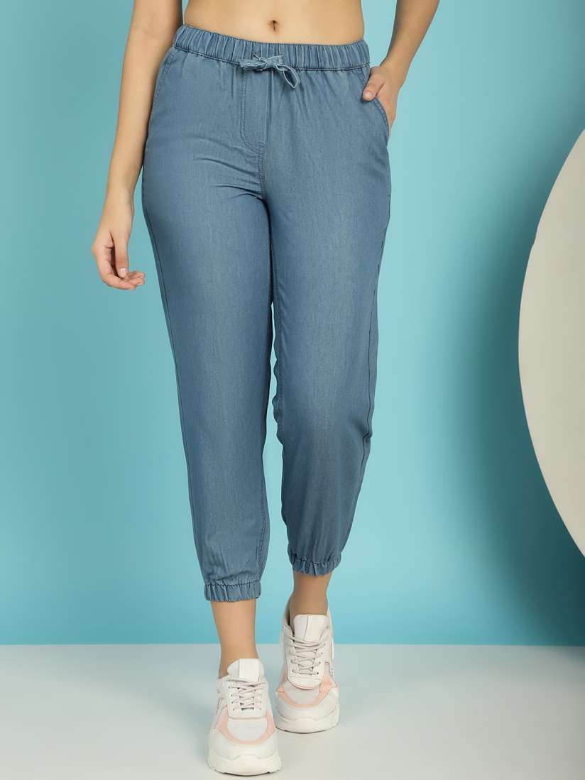 Joggers jeans for womens myntra top