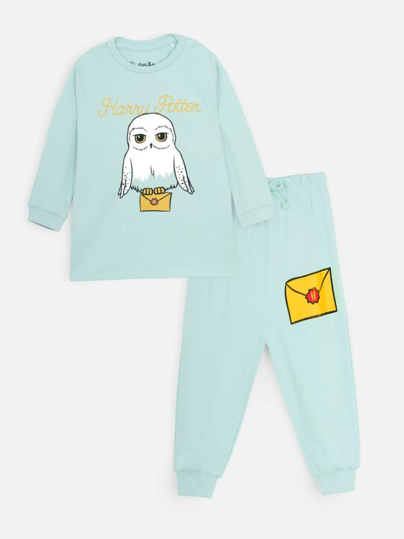 Buy Nap Chief Kids Pure Cotton Hedwig Harry Potter Printed Night Suit Night suits for Unisex Kids 25718712 Myntra
