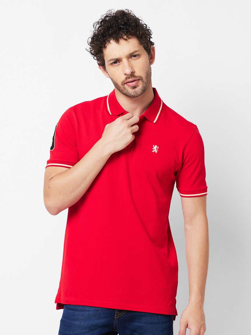 Buy GIORDANO Polo Collar Slim Fit Cotton Lycra T shirt Tshirts for Men 25730596 Myntra