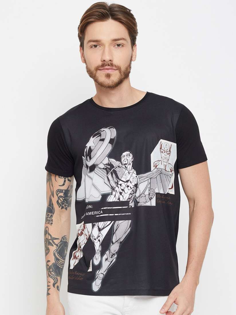 Captain america t shirt myntra hotsell