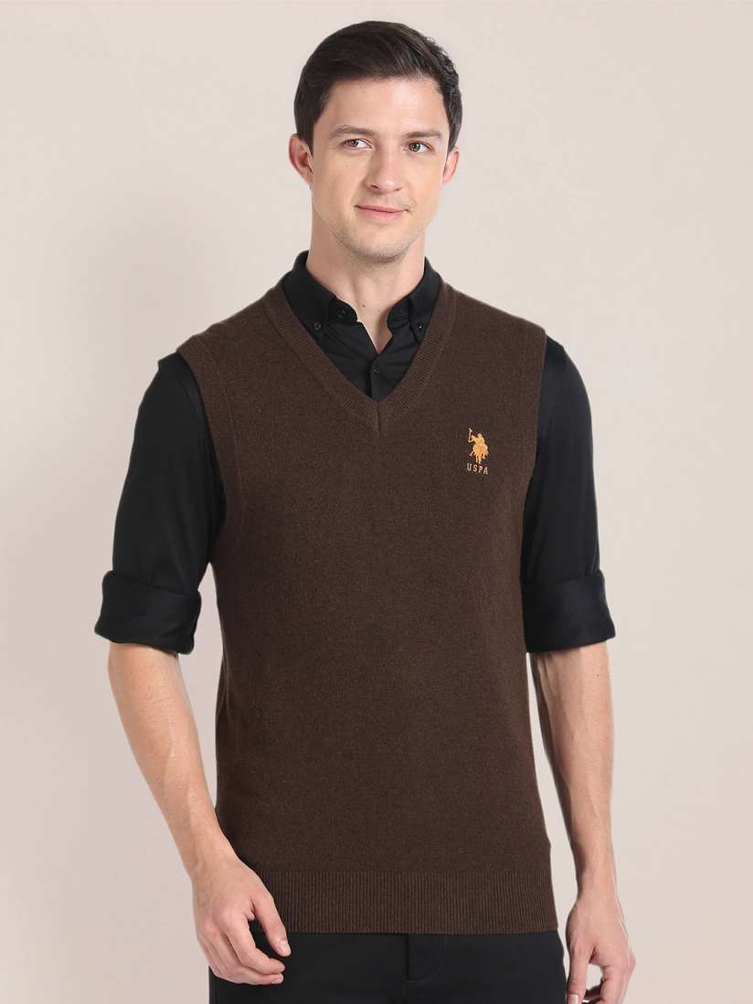 Polo sleeveless sweater discount