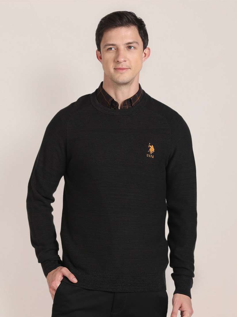 Long Sleeve Sweater With Embroidered Sleeves Fame Forever By