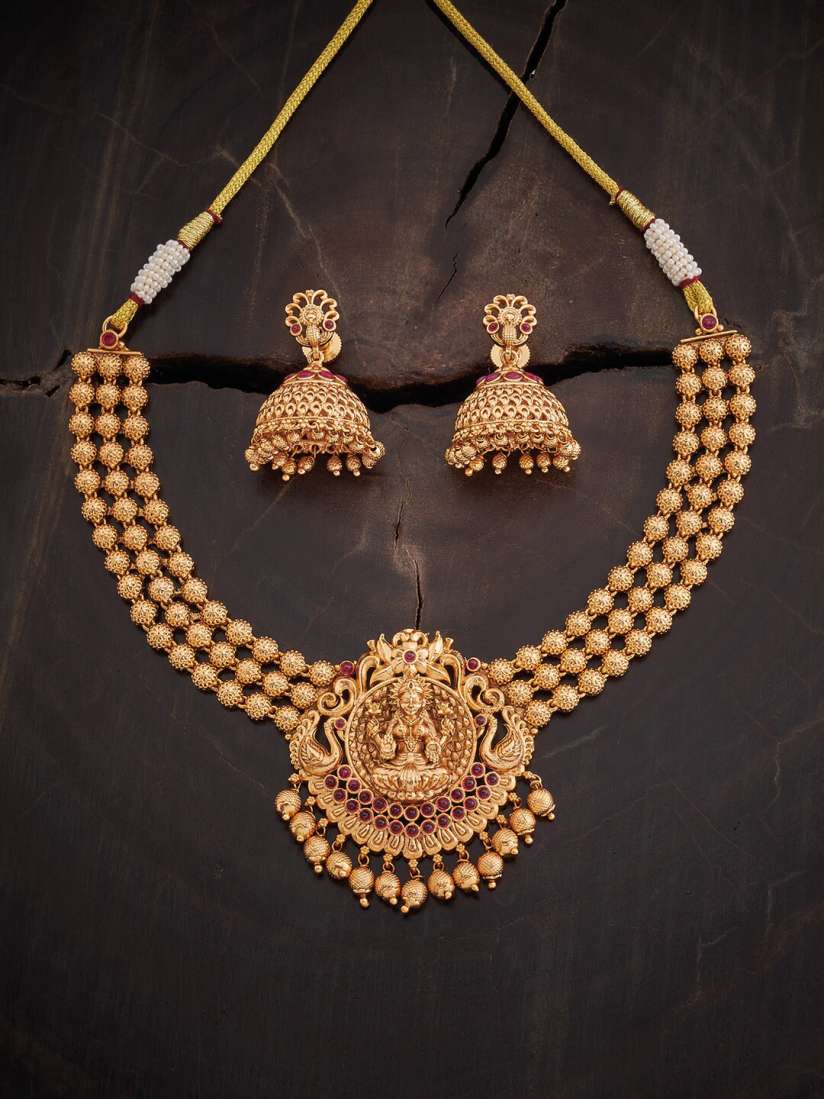 Buy Kushal s Fashion Jewellery Gold Plated Jewellery Set Jewellery Set for Women 25736710 Myntra