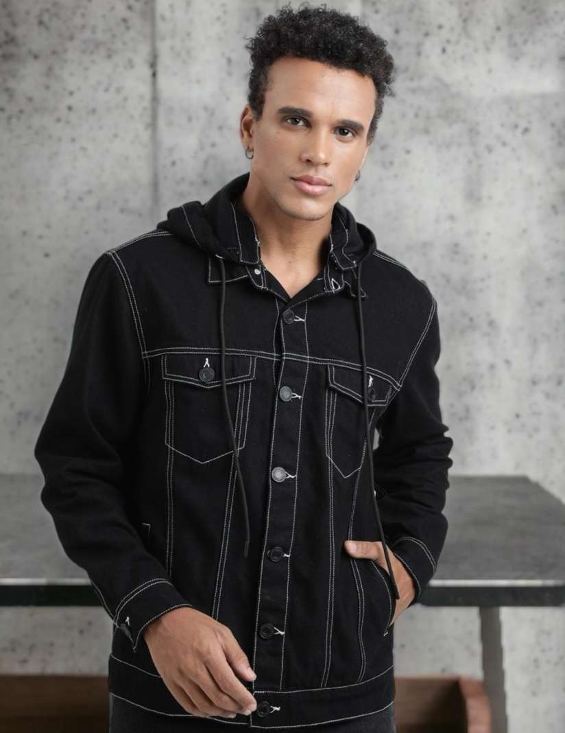 Buy Bene Kleed Cotton Tailored Jacket With Detachable Hoodie Contrast Stitch Jackets for Men 25739944 Myntra