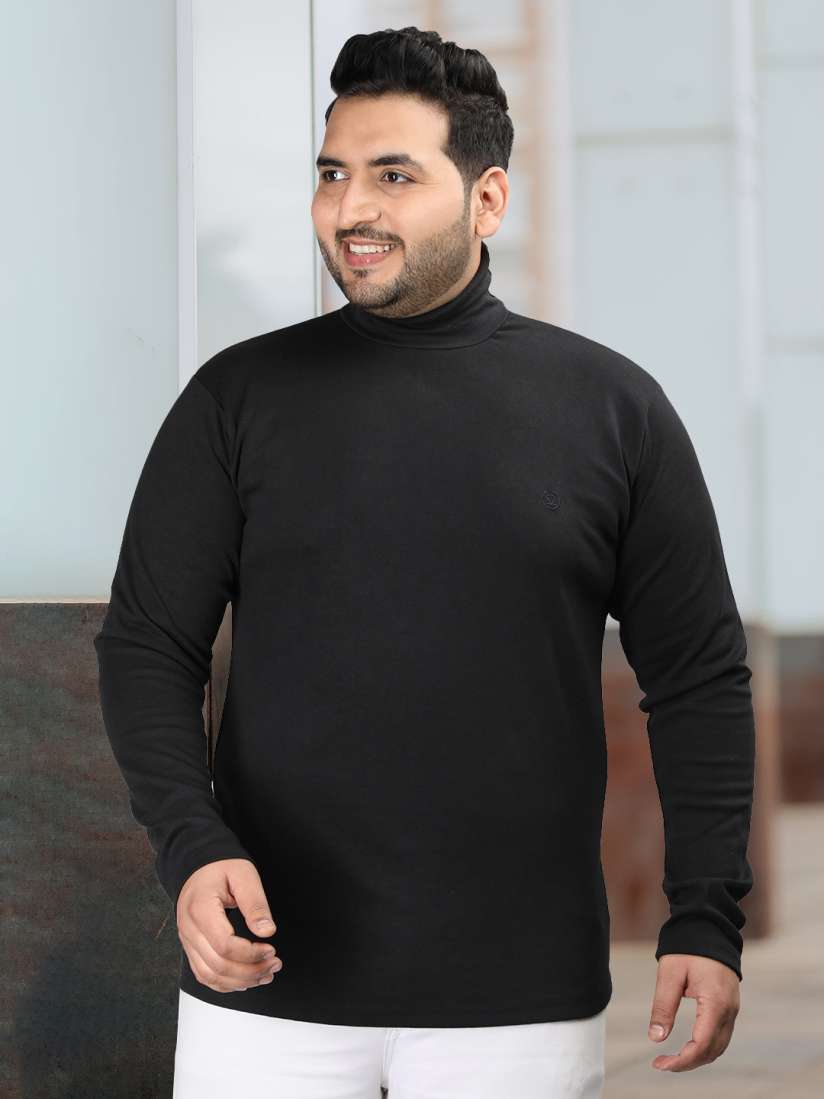 Plus size turtle necks top
