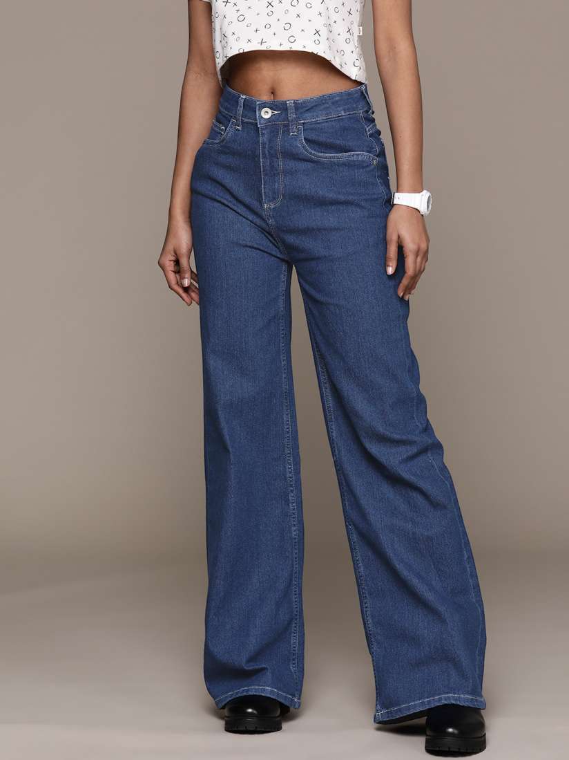 High waist jeans on myntra clearance