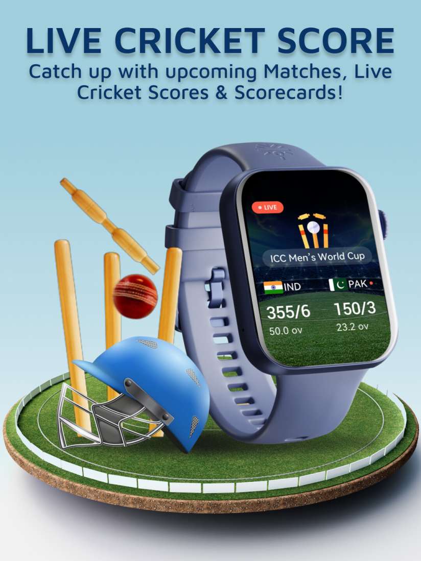 Buy CULT Blue Burn Plus Live Cricket Score Crown Control 1.78 Inch Amoled Smart Watch Smart Watches for Unisex 25750582 Myntra