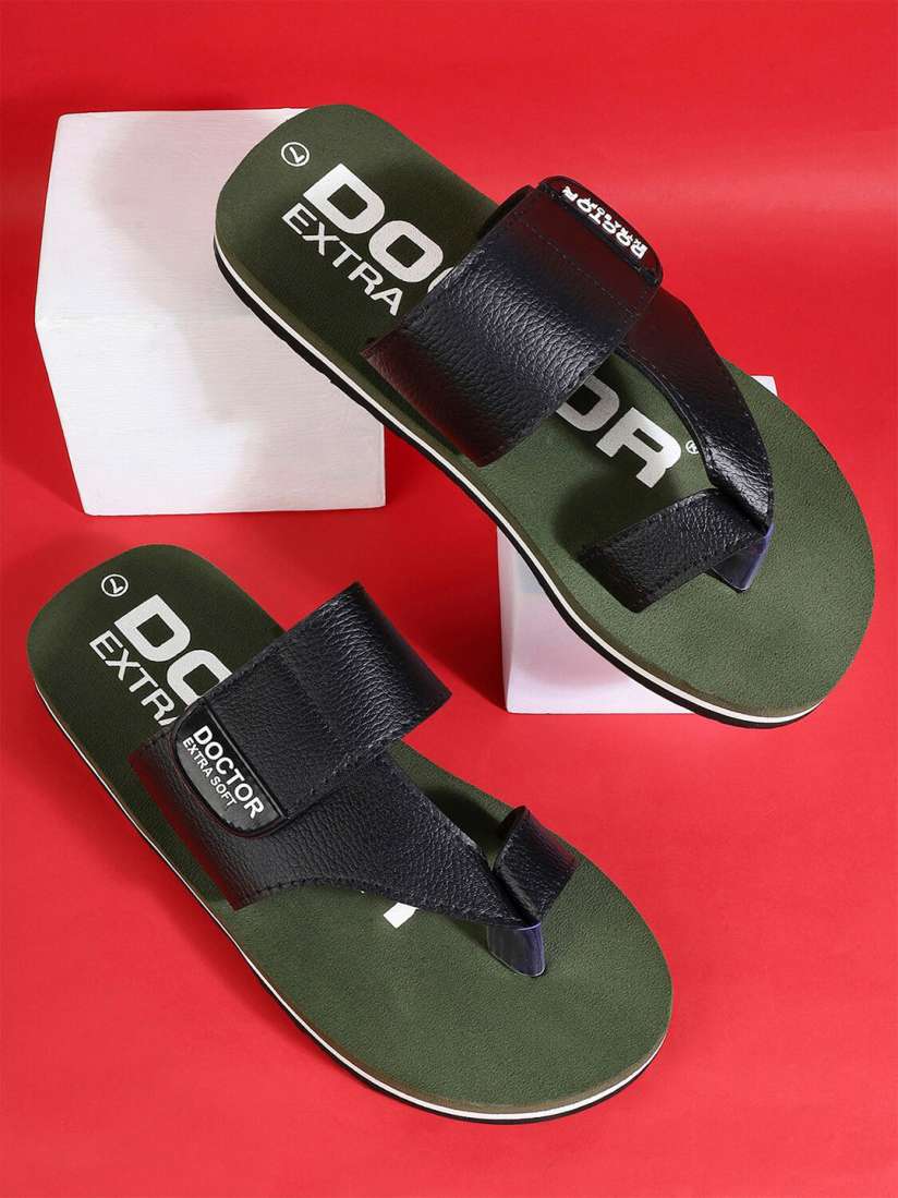 Buy DOCTOR EXTRA SOFT Men Printed Orthopedic Diabetic Thong Flip Flops Flip Flops for Men 25753588 Myntra