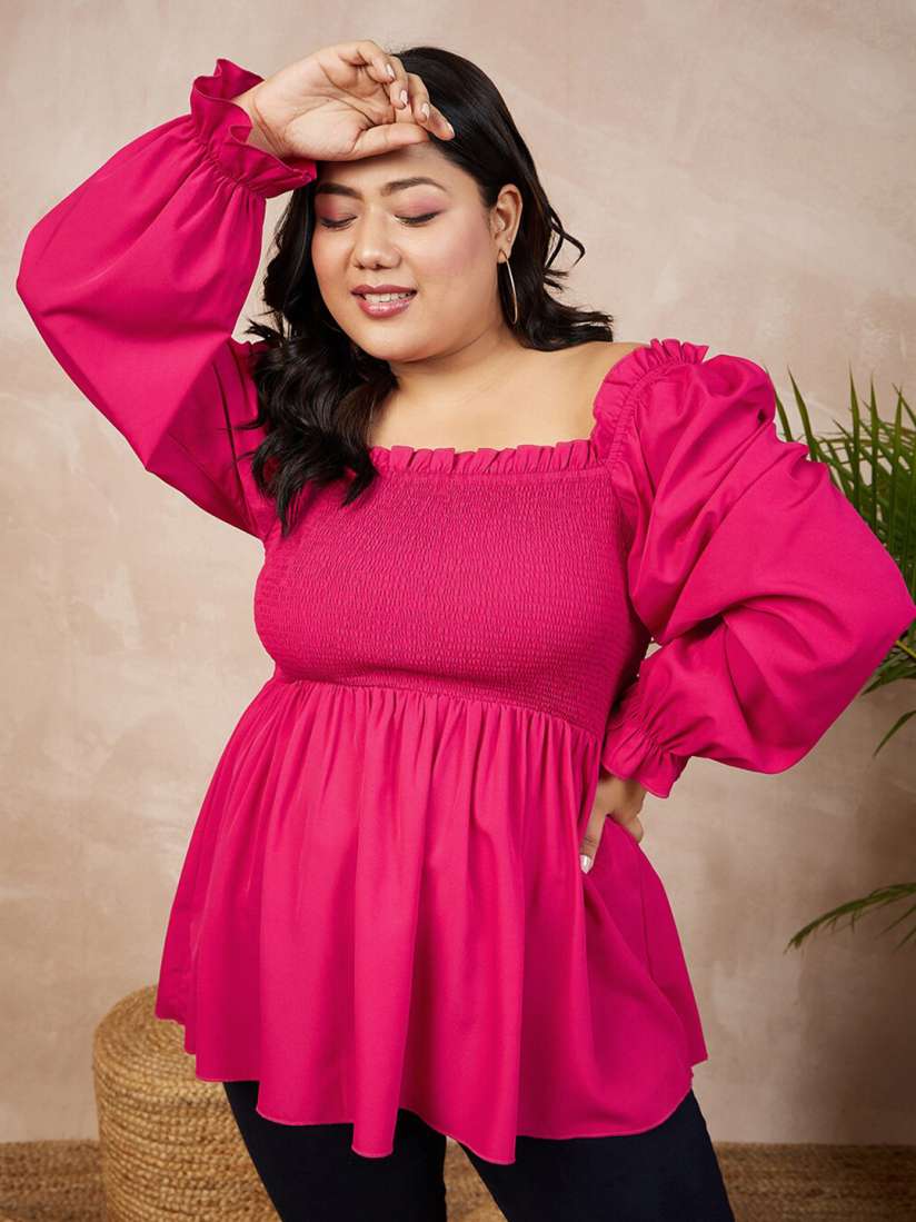Myntra plus size tops outlet