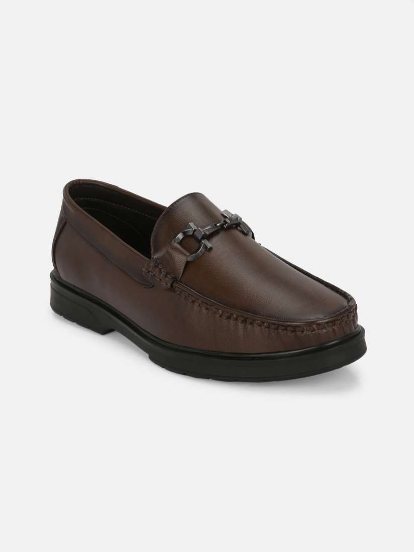 Buy Big Fox Men Track Sole Buckled Lightweight Horsebit Loafers Casual Shoes for Men 25769604 Myntra