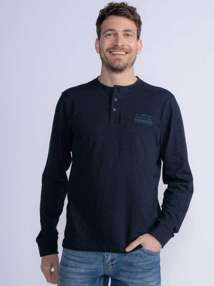 Buy Petrol Pure Cotton Henley T shirt Tshirts for Men 25780368 Myntra
