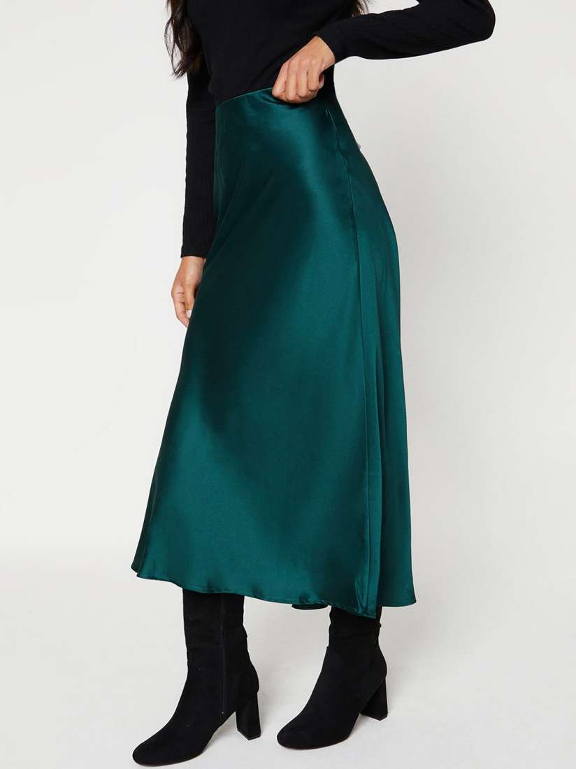 Buy DOROTHY PERKINS Satin Finish A Line Midi Skirt Skirts for Women 25784408 Myntra