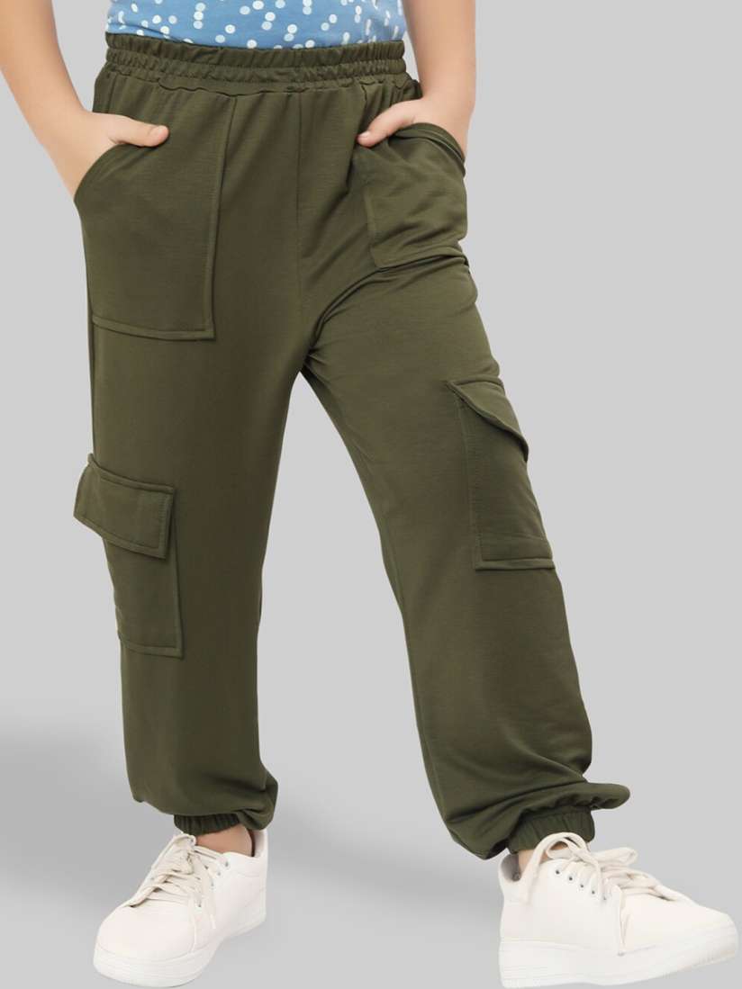 Buy Ninos Dreams Girls Mid Rise Cargo Joggers Trousers for Girls 25787740 Myntra