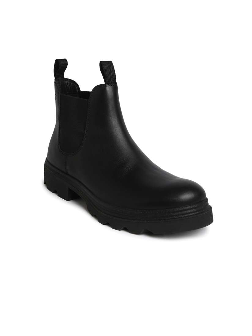 Buy ECCO Men Grainer Black Leather Regular Chelsea Boots Boots for Men 25788128 Myntra