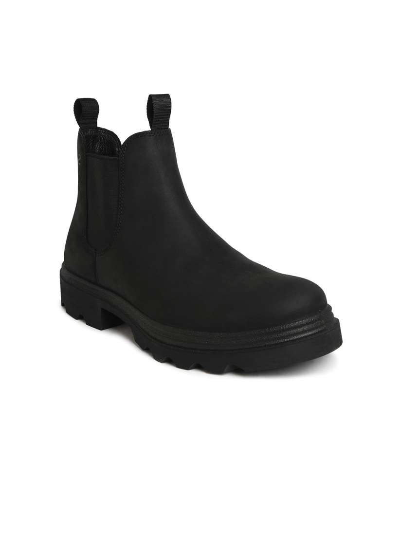 Ecco mens black boots shop