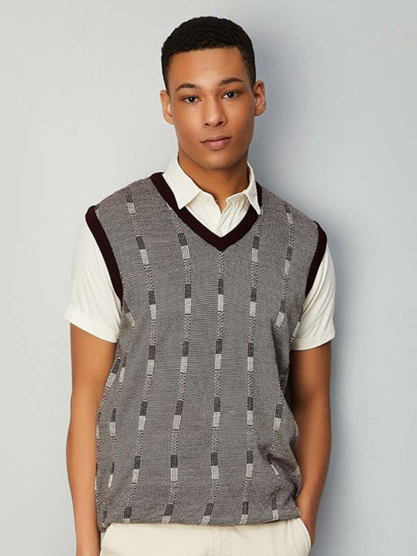 Buy max V Neck Sleeveless Acrylic Sweater Vest Sweaters for Men 25792204 Myntra