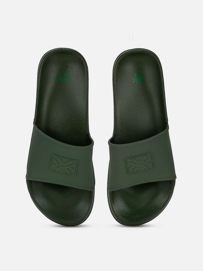 Buy United Colors of Benetton Men Spliced Logo Sliders Flip Flops for Men 25793976 Myntra