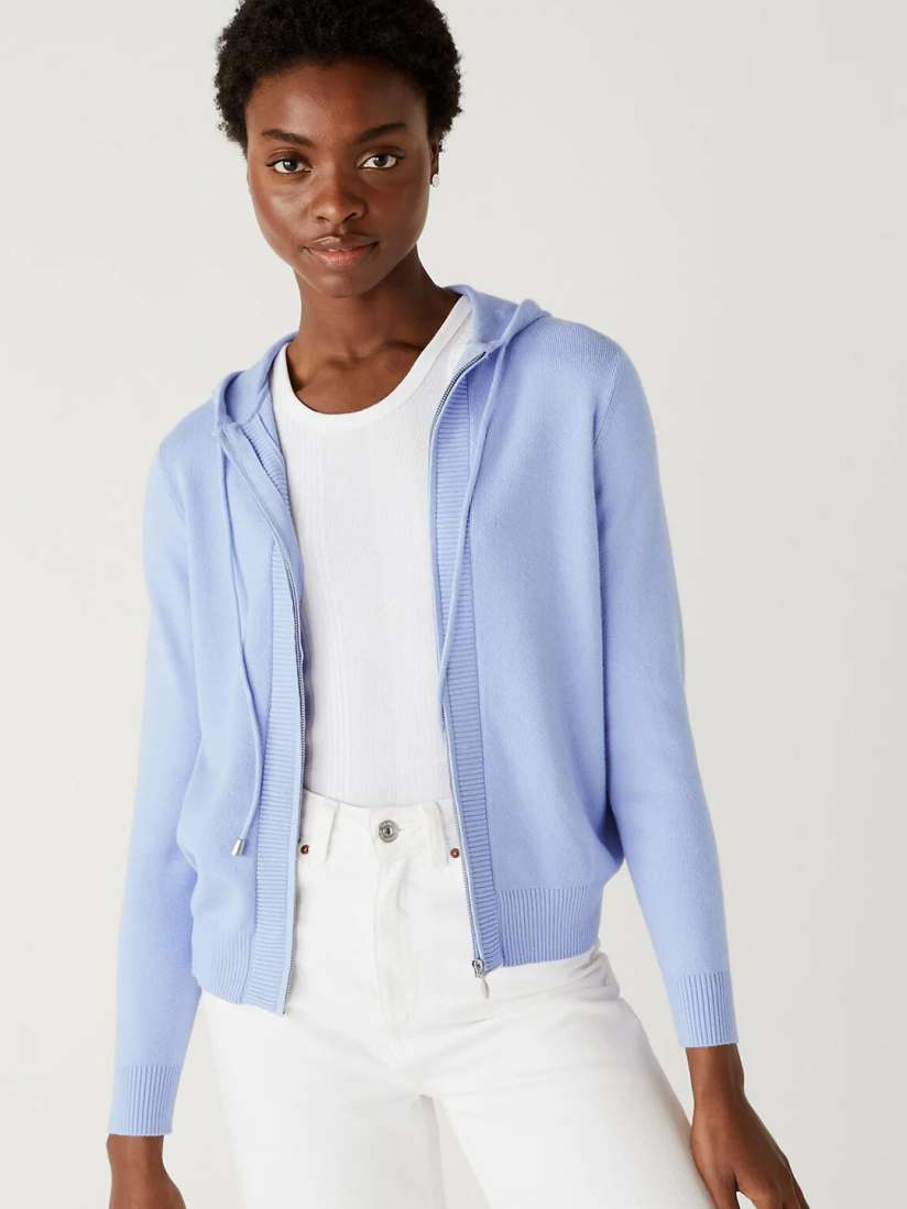 Buy Marks Spencer Hooded Front Open Sweatshirt Sweatshirts for Women 25794242 Myntra