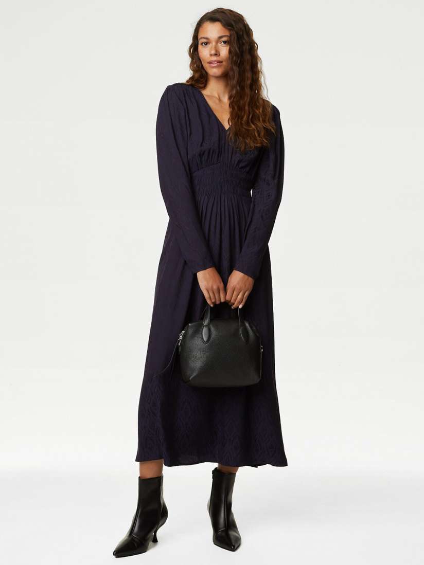 Marks and spencer jacquard dress outlet