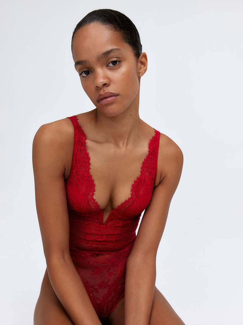 Lace bodysuit with cups outlet